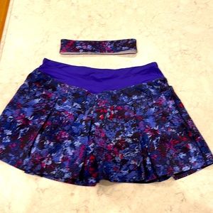 Super cute Ivivva (Lulu) tennis skirt with shorts